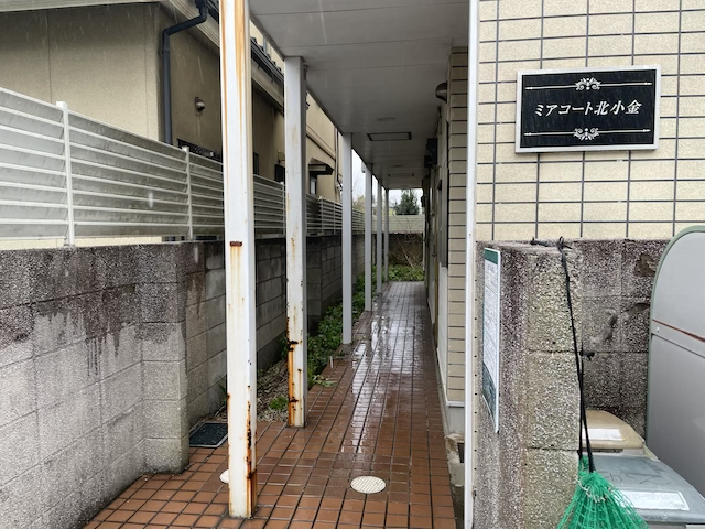 松戸市　アパート外壁塗装　塗装前
